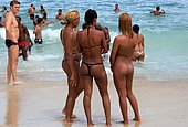 mature ass on beach