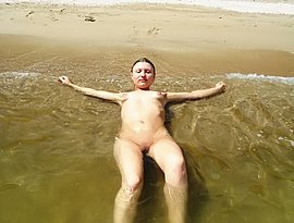 sexy milf on the beach