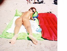grandma naked on beach