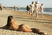 girls on a nude beach
