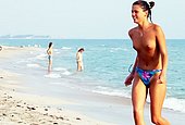 rihanna on the beach naked