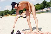 denise richards topless beach