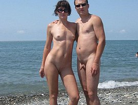 nudist family photo